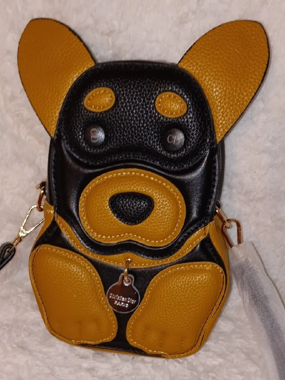 Christian Dior Black  Dog Crossbody Bag - Picture 10 of 12